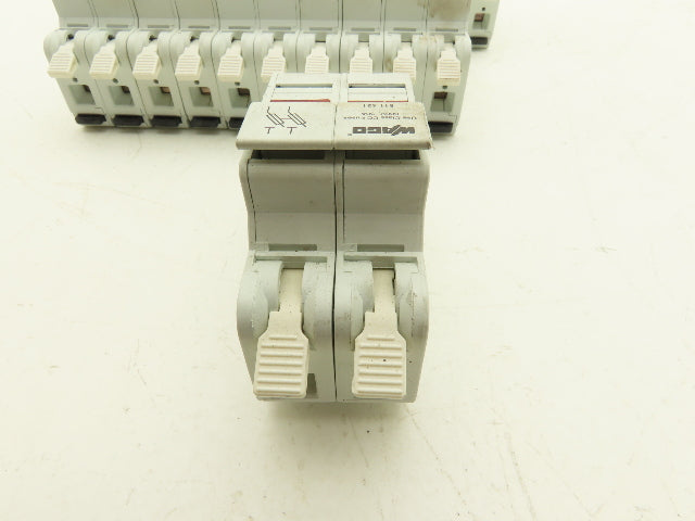 WAGO 811-421 Two Pole Fuse Holder for CC Fuses 30A 600VAC Lot of 12