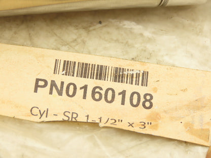 Bimba D52134-A-3 Pneumatic Cylinder 1-1/2" Bore x 3" Stroke Double Acting