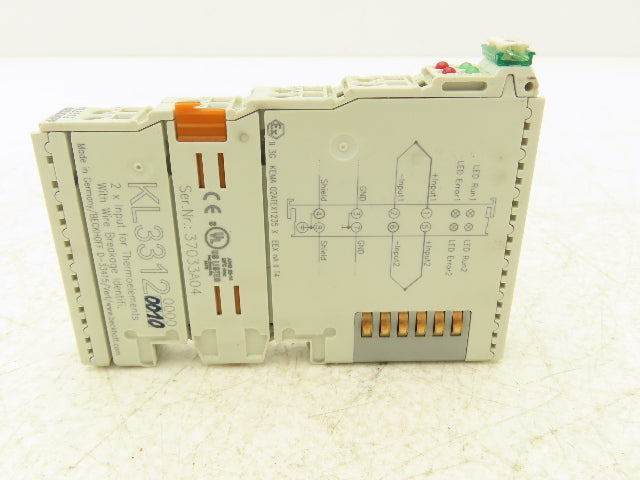 Beckhoff KL3312 2 Input Relay Terminal For Thermoelements 24VDC