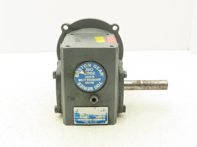 Boston Gear F7155SB5GT2 Worm Gearbox 5:1 Ratio Reducer 350 RPM 1.7Hp LH 56C