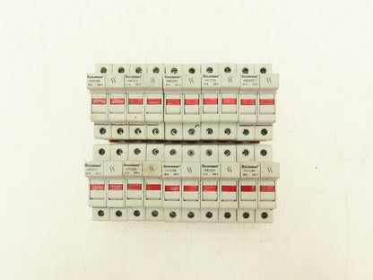 Bussmann CHCC2DI CHCC Modular Fuse Holder 30A 600V 2 Pole w/Indicator Lot of 10