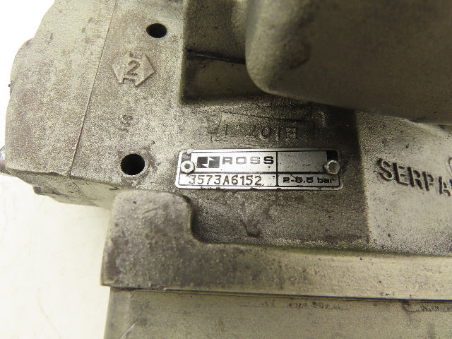 Ross Controls 3573A6152 Pneumatic Double Valve L-G Monitor 120V Solenoid 1"NPT
