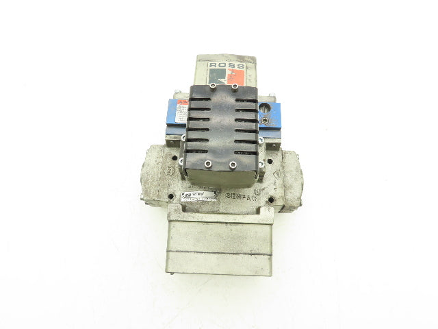 Ross Controls 3573A6152 Pneumatic Double Valve L-G Monitor 120V Solenoid 1"NPT