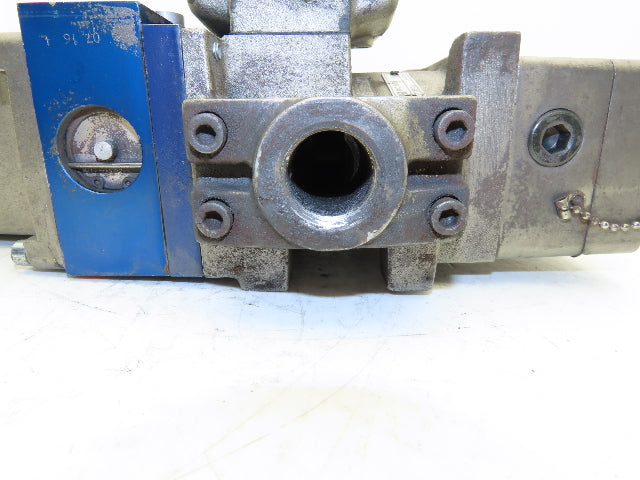 Ross Controls 3573A6152 Pneumatic Double Valve L-G Monitor 120V Solenoid 3/4"NPT