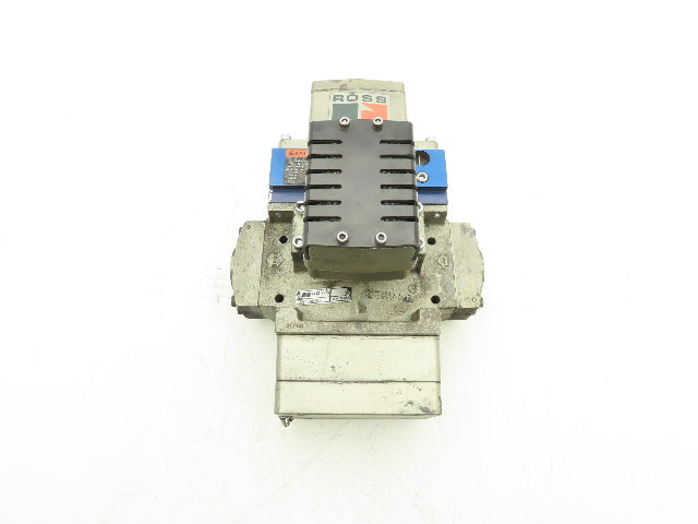 Ross Controls 3573A6152 Pneumatic Double Valve L-G Monitor 120V Solenoid 3/4"NPT