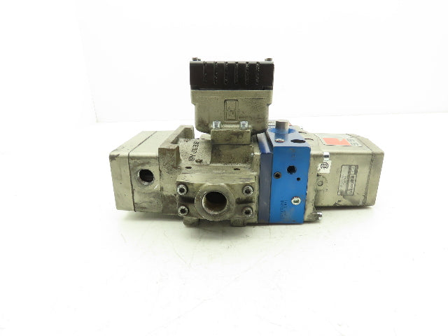 Ross Controls 3573A6152 Pneumatic Double Valve L-G Monitor 120V Solenoid 3/4"NPT