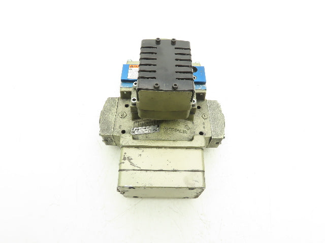 Ross Controls 3573A6152 Pneumatic Double Valve L-G Monitor 120V Solenoid 1/2"NPT