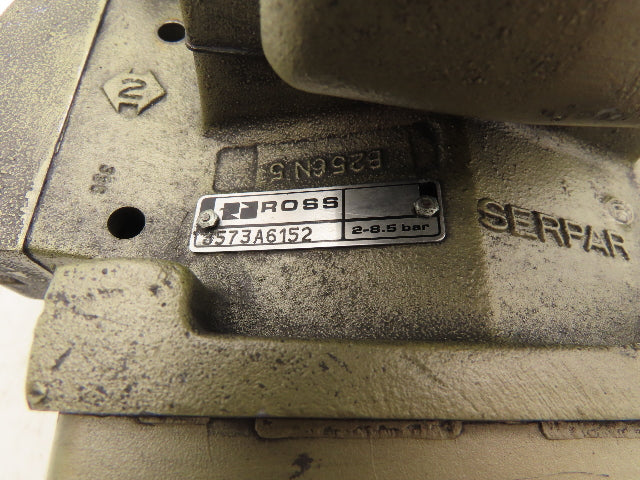 Ross Controls 3573A6152 Pneumatic Double Valve L-G Monitor 120V Solenoid 1/2"NPT