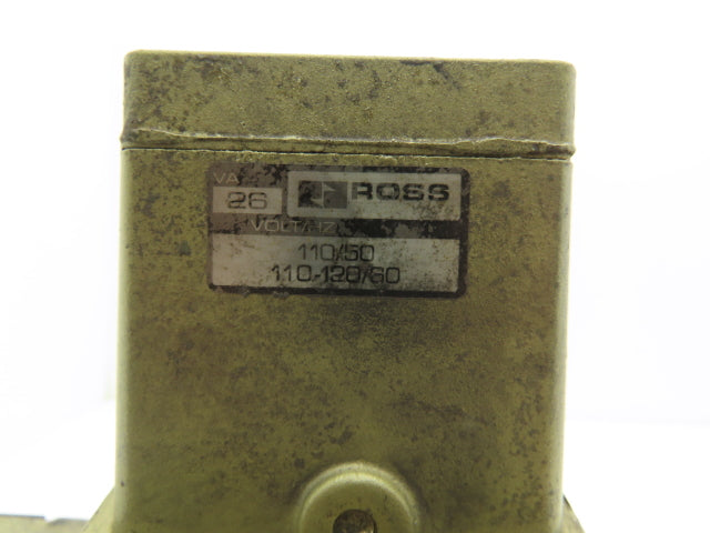 Ross Controls 3573A6152 Pneumatic Double Valve L-G Monitor 120V Solenoid 1/2"NPT