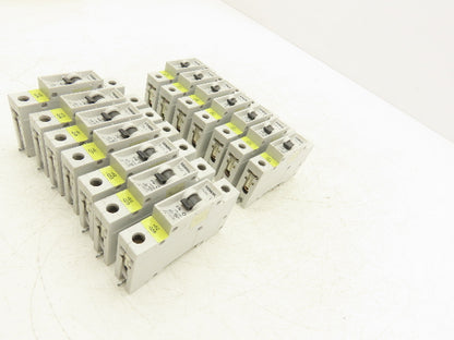 Siemens 5SX21 B10 Single-Pole 10A Miniature Circuit Breaker Lot of 14