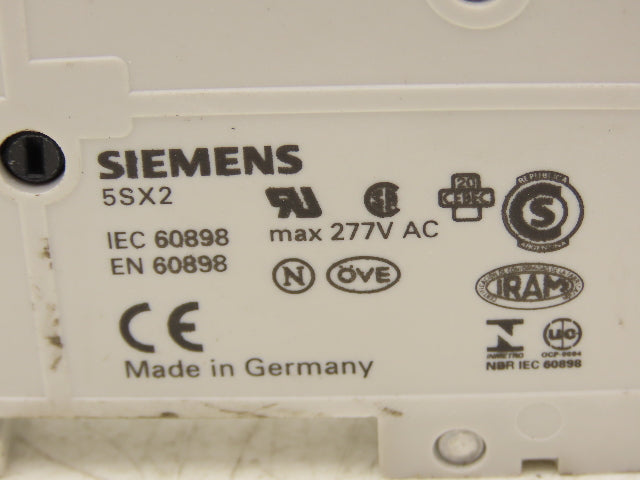 Siemens 5SX21 B10 Single-Pole 10A Miniature Circuit Breaker Lot of 14