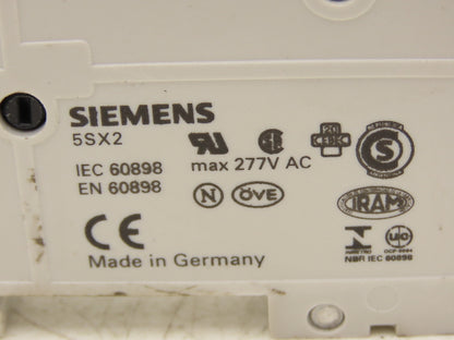 Siemens 5SX21 B10 Single-Pole 10A Miniature Circuit Breaker Lot of 14