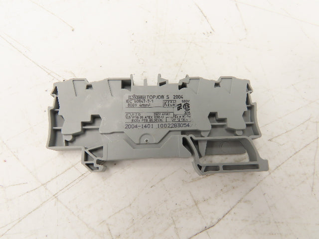Wago 2004-1401 4-Conductor Feed Through Terminal Block Spring Cage Lot of 124