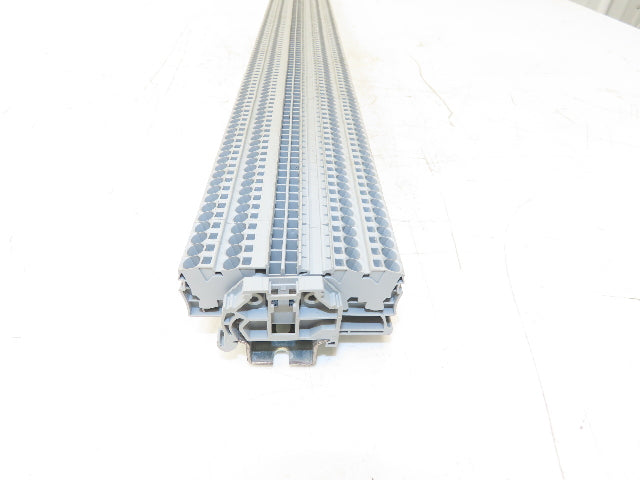 Wago 2004-1401 4-Conductor Feed Through Terminal Block Spring Cage Lot of 124