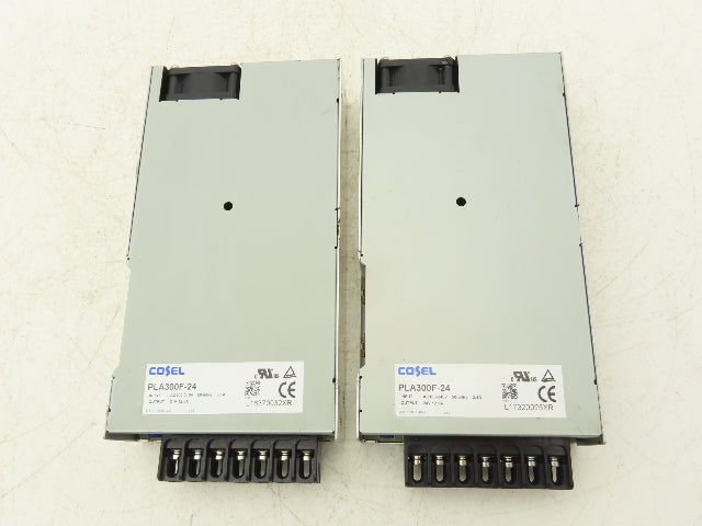 Cosel PLA300F-24 Power Supply Input 100-240 VAC Output 24VDC/12.5A Lot of 2