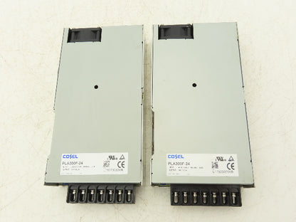 Cosel PLA300F-24 Power Supply Input 100-240 VAC Output 24VDC/12.5A Lot of 2