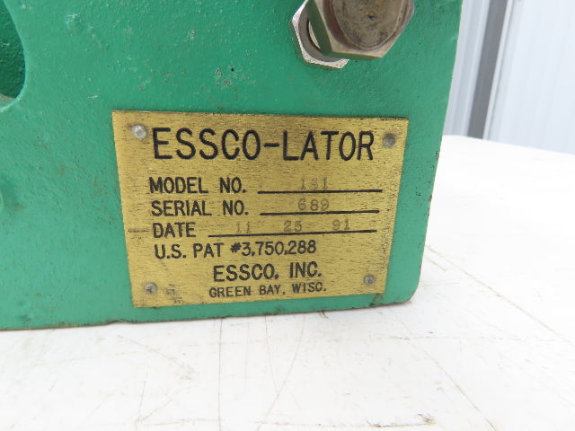 Essco-Lator 131 Pneumatic Bellows Airbag Roll Oscillator Paper Mill Print Press
