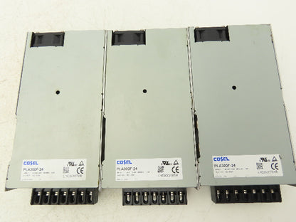 Cosel PLA300F-24 Power Supply Input 100-240 VAC Output 24VDC/12.5A Lot of 3