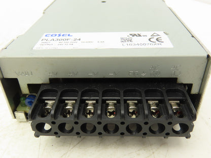 Cosel PLA300F-24 Power Supply Input 100-240 VAC Output 24VDC/12.5A Lot of 3