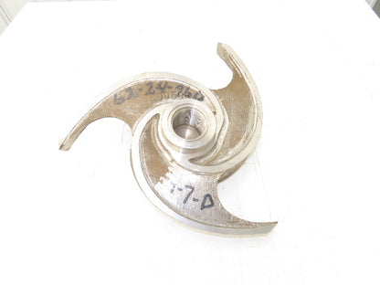 A90534-C 316SS Stainless Impeller 3-Blade 2-1/4" Threaded Bore 14"OD