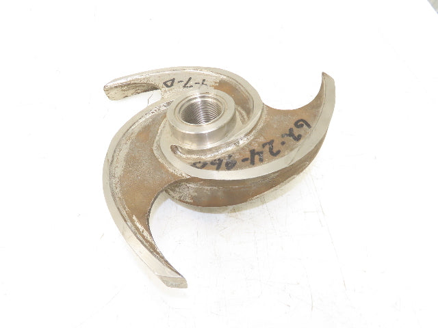 A90534-C 316SS Stainless Impeller 3-Blade 2-1/4" Threaded Bore 14"OD