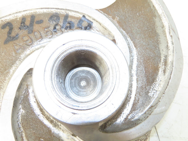 A90534-C 316SS Stainless Impeller 3-Blade 2-1/4" Threaded Bore 14"OD