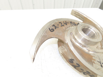 A90534-C 316SS Stainless Impeller 3-Blade 2-1/4" Threaded Bore 14"OD