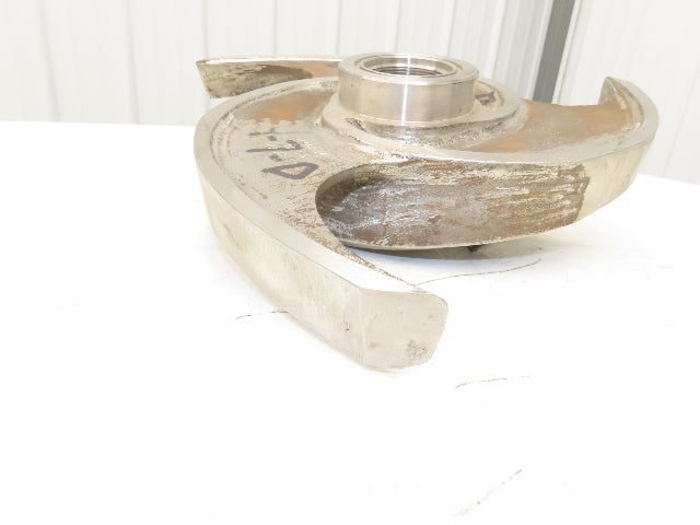A90534-C 316SS Stainless Impeller 3-Blade 2-1/4" Threaded Bore 14"OD