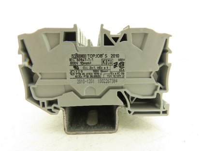 Wago 2010-1201 2-Conductor Feed Through Terminal Block Spring Cage Lot of 55