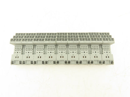 Wago 858-100 14-Pin Relay Socket Terminal Block Spring Cage Lot of 9