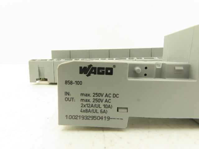 Wago 858-100 14-Pin Relay Socket Terminal Block Spring Cage Lot of 9