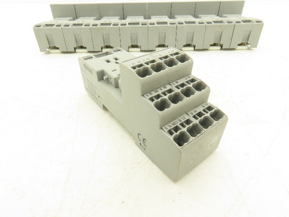Wago 858-100 14-Pin Relay Socket Terminal Block Spring Cage Lot of 9