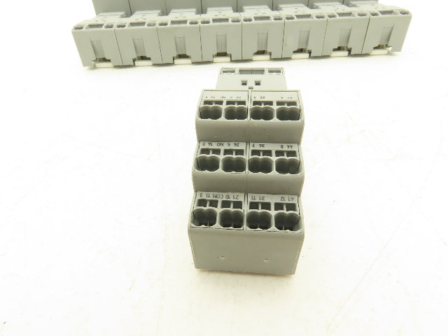 Wago 858-100 14-Pin Relay Socket Terminal Block Spring Cage Lot of 9