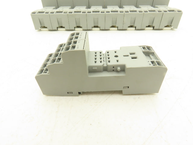 Wago 858-100 14-Pin Relay Socket Terminal Block Spring Cage Lot of 9