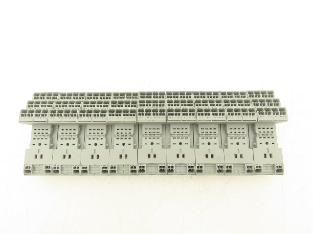 Wago 858-100 14-Pin Relay Socket Terminal Block Spring Cage Lot of 9