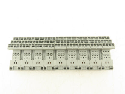 Wago 858-100 14-Pin Relay Socket Terminal Block Spring Cage Lot of 9