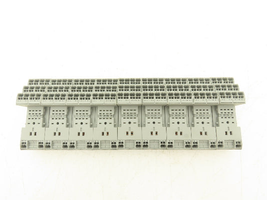 Wago 858-100 14-Pin Relay Socket Terminal Block Spring Cage Lot of 9