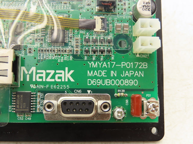 Mazak YMYA17-P0172B HMI Touchscreen Display Monitor Used On CNC Machinery