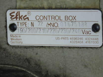 Efka VD554LU Clutch Motor & Controller N72 For Sewing Machine 240VAC