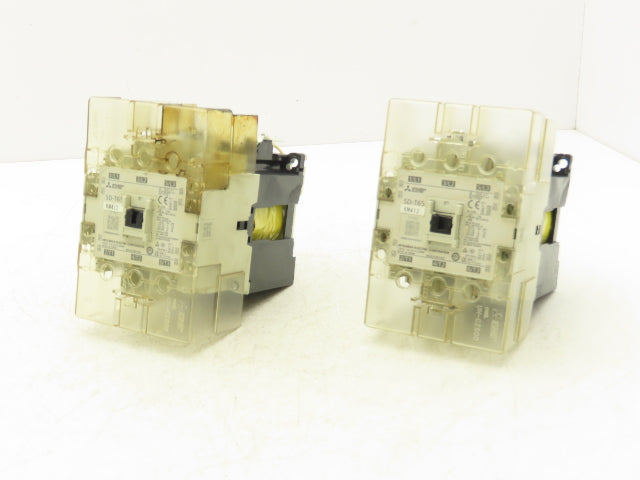 Mitsubishi SD-T65 Motor Starter Contactor 3Ph 40Hp 600V 100A 24VDC Coil Lot of 2
