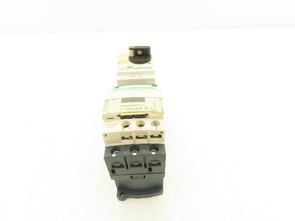 Schneider GV2-P14/4-6.3A Manual Motor Starter Overload w Contactor 3 Ph Lot of 2