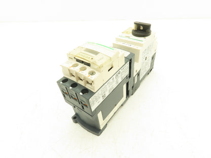 Schneider GV2-P14/4-6.3A Manual Motor Starter Overload w Contactor 3 Ph Lot of 2