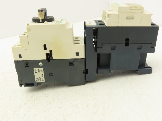 Schneider GV2-P08/2.5-4A Manual Motor Starter Overload w Contactor 3 Ph Lot of 2