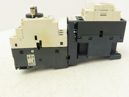 Schneider GV2-P08/2.5-4A Manual Motor Starter Overload w Contactor 3 Ph Lot of 2