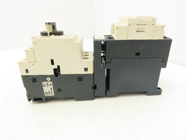 Schneider GV2-P08/2.5-4A Manual Motor Starter Overload w Contactor 3 Ph Lot of 3