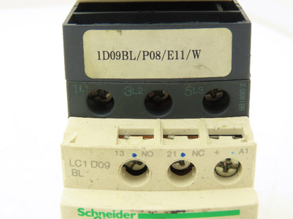 Schneider GV2-P08/2.5-4A Manual Motor Starter Overload w Contactor 3 Ph Lot of 3