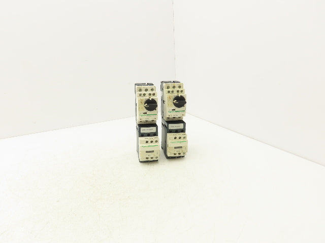 Schneider GV2-P08/2.5-4A Manual Motor Starter Overload w Contactor 3 Ph Lot of 2