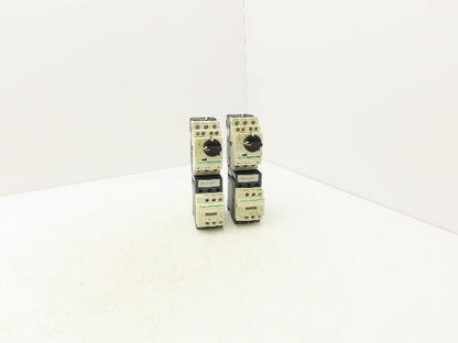 Schneider GV2-P08/2.5-4A Manual Motor Starter Overload w Contactor 3 Ph Lot of 2