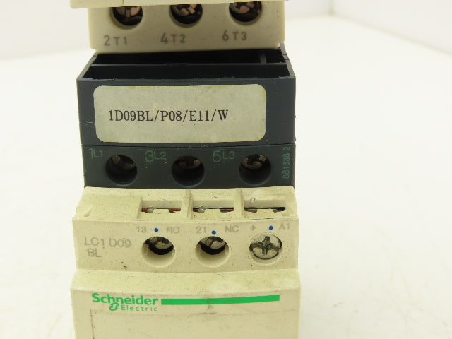 Schneider GV2-P08/2.5-4A Manual Motor Starter Overload w Contactor 3 Ph Lot of 2