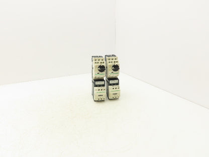 Schneider GV2-P06/1-1.6A Manual Motor Starter Overload w Contactor 3 Ph Lot of 2